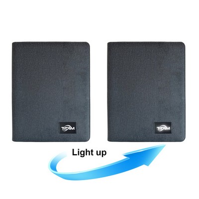 Tech Portfolio with Power Bank and Wireless Charger